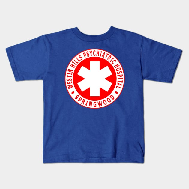 Westin Hills Psychiatric Hospital Kids T-Shirt by Lyvershop